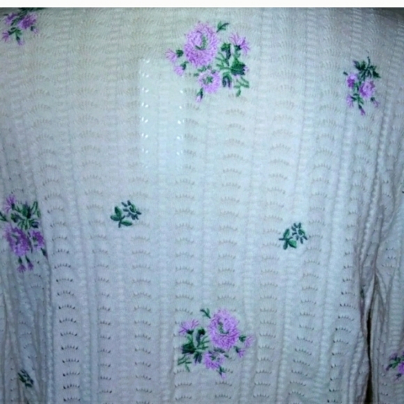 NWT Loft Embroidered Cardigan Size Large - Picture 5 of 7